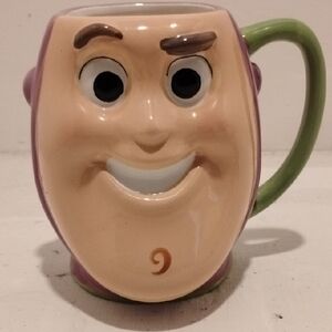 Character Face Mug with Green Handle